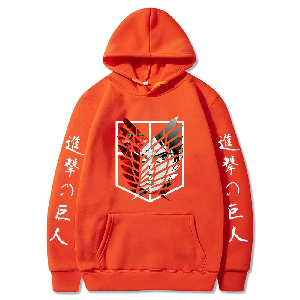 

Japanese Anime Attack on Titan Hoodies Women Kawaii Anime Graphic Sweatshirts Harajuku Streetwear Tops Harajuku Clothes Men