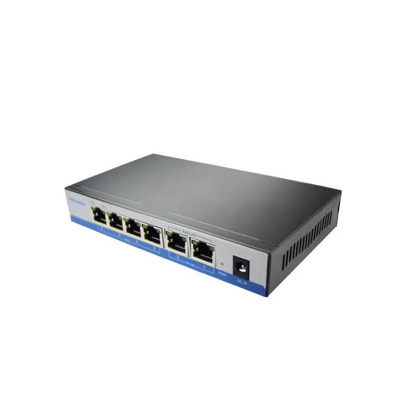 N45 CCTV активный 4 порта 10/100M PoE коммутатор Power Over Ethernet для системы POE IP-камеры Сетевые