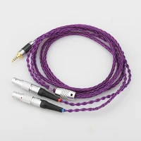 hifi 8 cores 7n occ silver plated headphones replacement cable upgrade cable for focal utopia elear headphones