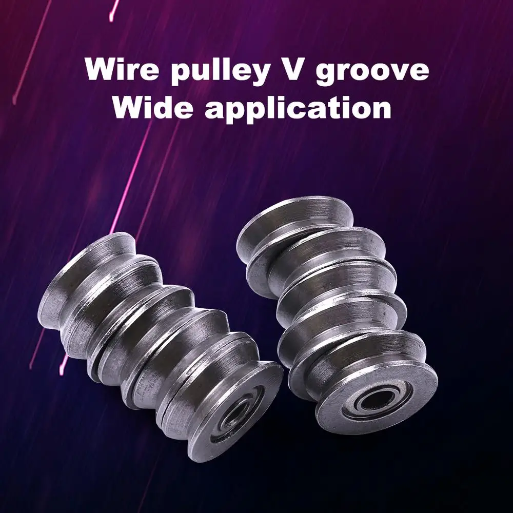 Новое поступление 1 шт. V паз провод шкив низкая нагрузка применение подшипник