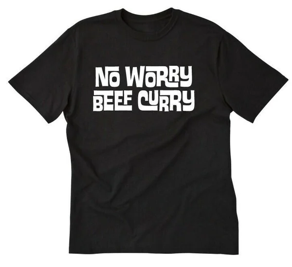 

No Worry Beef Curry T-shirt Funny Hawaii Hawaiian Pidgin Tee Shirt Motivation all size