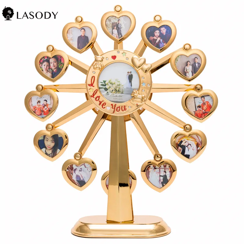 LASODY музыка колесо обозрения фоторамка играть в подарочной коробке детский стол