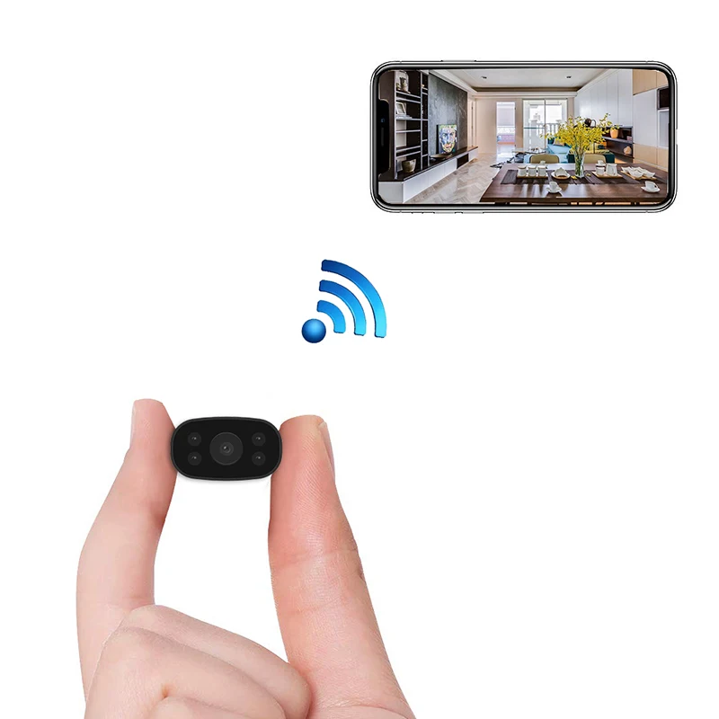 Night vision Version PNZEO Мини WiFi камера 1080P HD беспроводной дистанционный монитор камера крошечная IP камера видео рекордер движения-Detectio - Цвет: Night vision Version