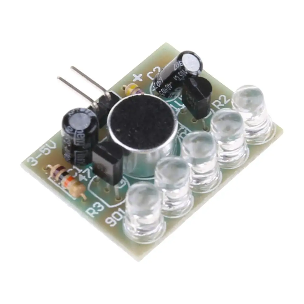 1 шт. Новый звук управления LED Мелодия лампа электронное производство DIY наборы