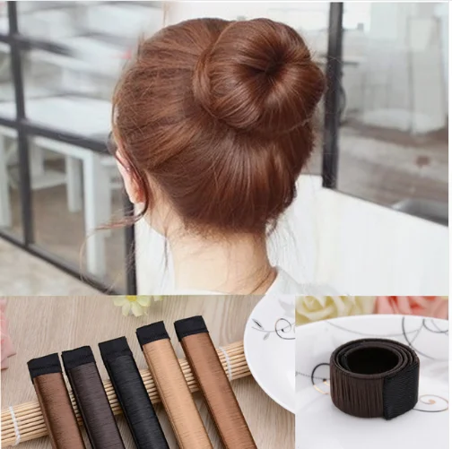 1 шт. синтетический парик пончики бутон головная повязка шар французский Твист