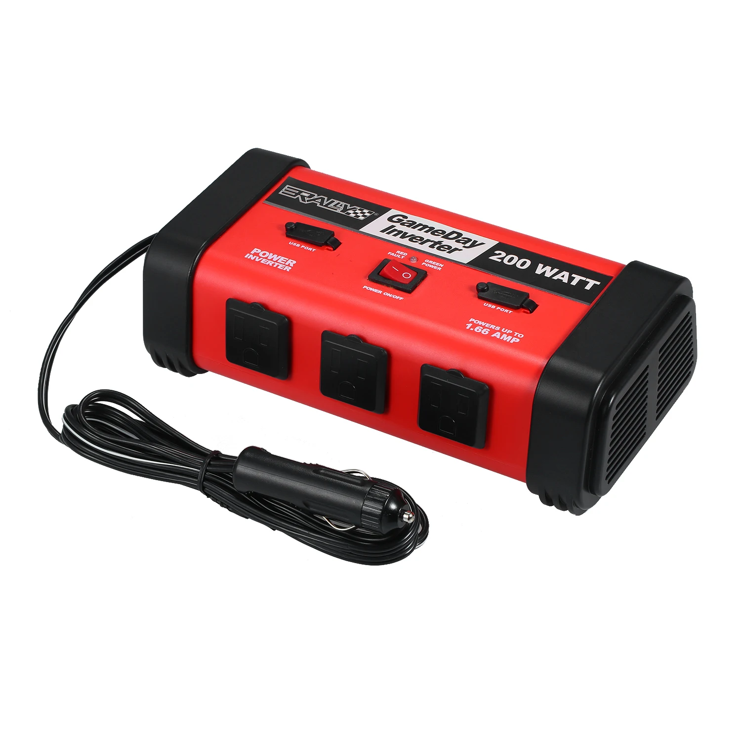 Автомобильный инвертор напряжения 200 Вт 12 В постоянного тока до 110