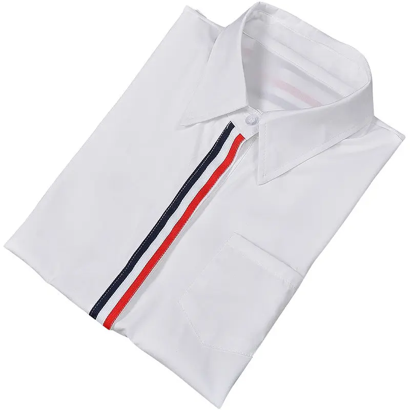 Весна лето Женская рабочая одежда рубашка белая элегантная женская офисная Roupas