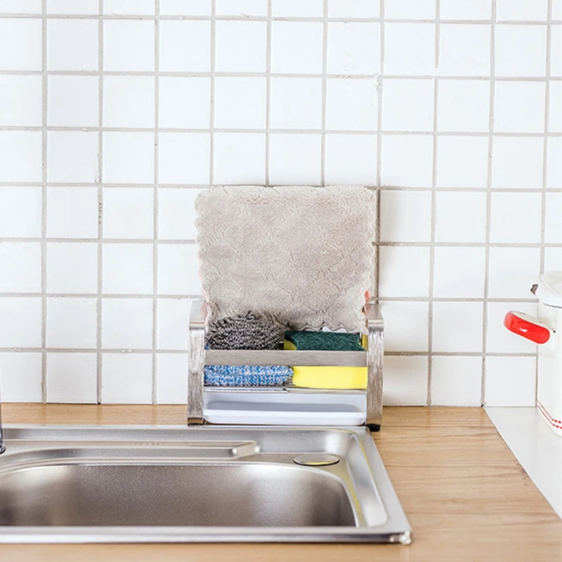 Большой держатель для губки кухонная раковина Caddy Чистящая Щетка органайзер мыла