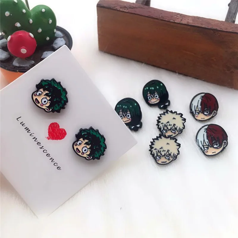 Мой герой серьги Косплей металла шпильки ювелирные аксессуары ‒ серёжки серьга|