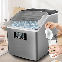 25kg commercial ice maker milk tea shop ice making machine small automatic household cube ice making machine