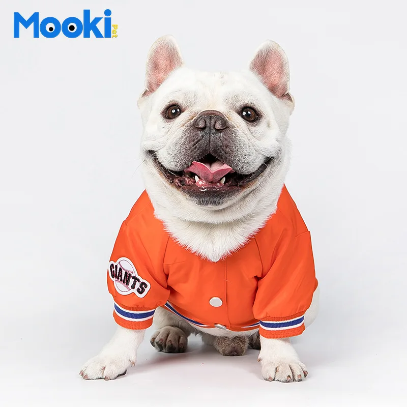 

MOOKIPET Cat Dog Clothes Spring Summer Baseball Uniform Sweatshirt Hoodi Personalised Cat Dog Clothes for French Bulldog Sphinx