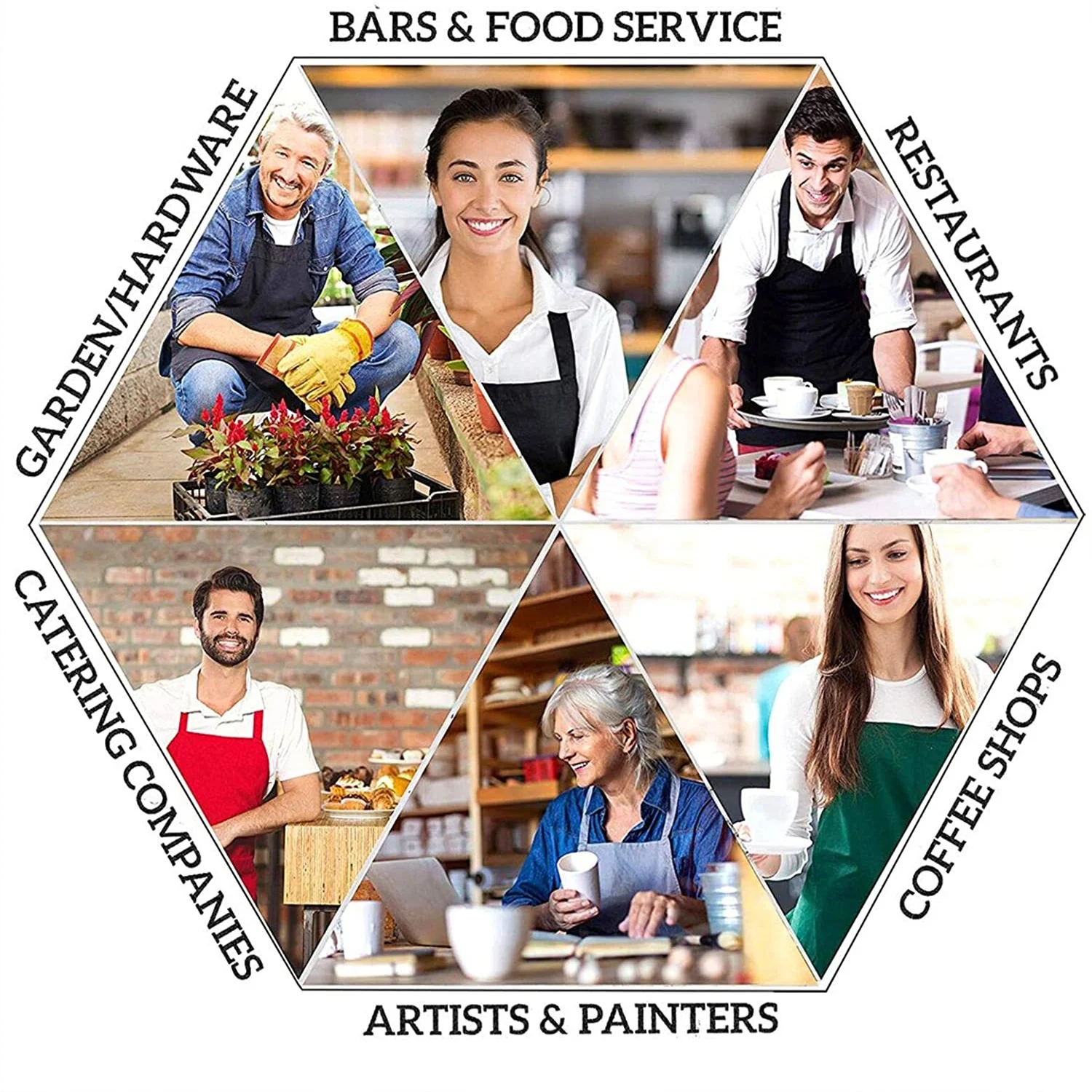 

Kitchen apron Hairdressing apron Women's kitchen apron Unisex waterproof apron, kitchen, baking, gardening, pet grooming