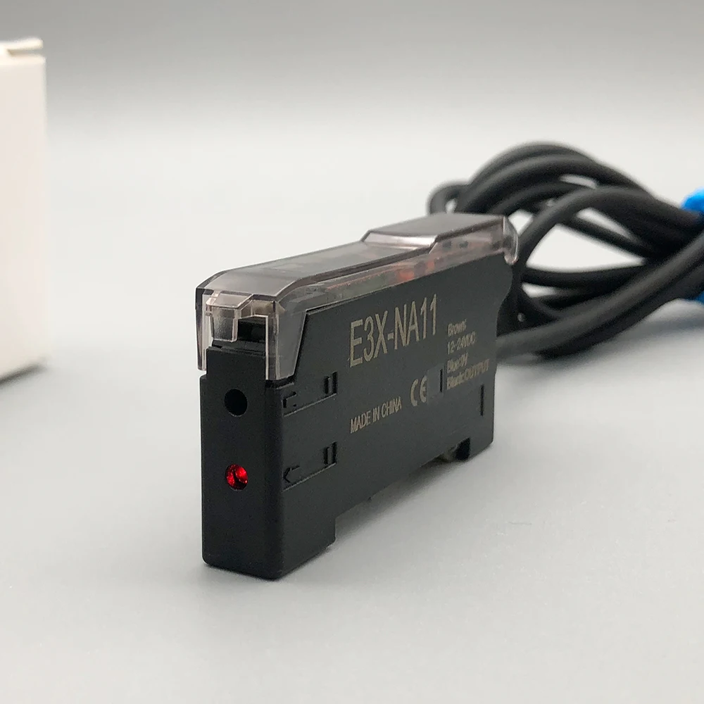 LONGWE волоконно оптический фотоэлектрический усилитель Сенсор Din рейка крепление