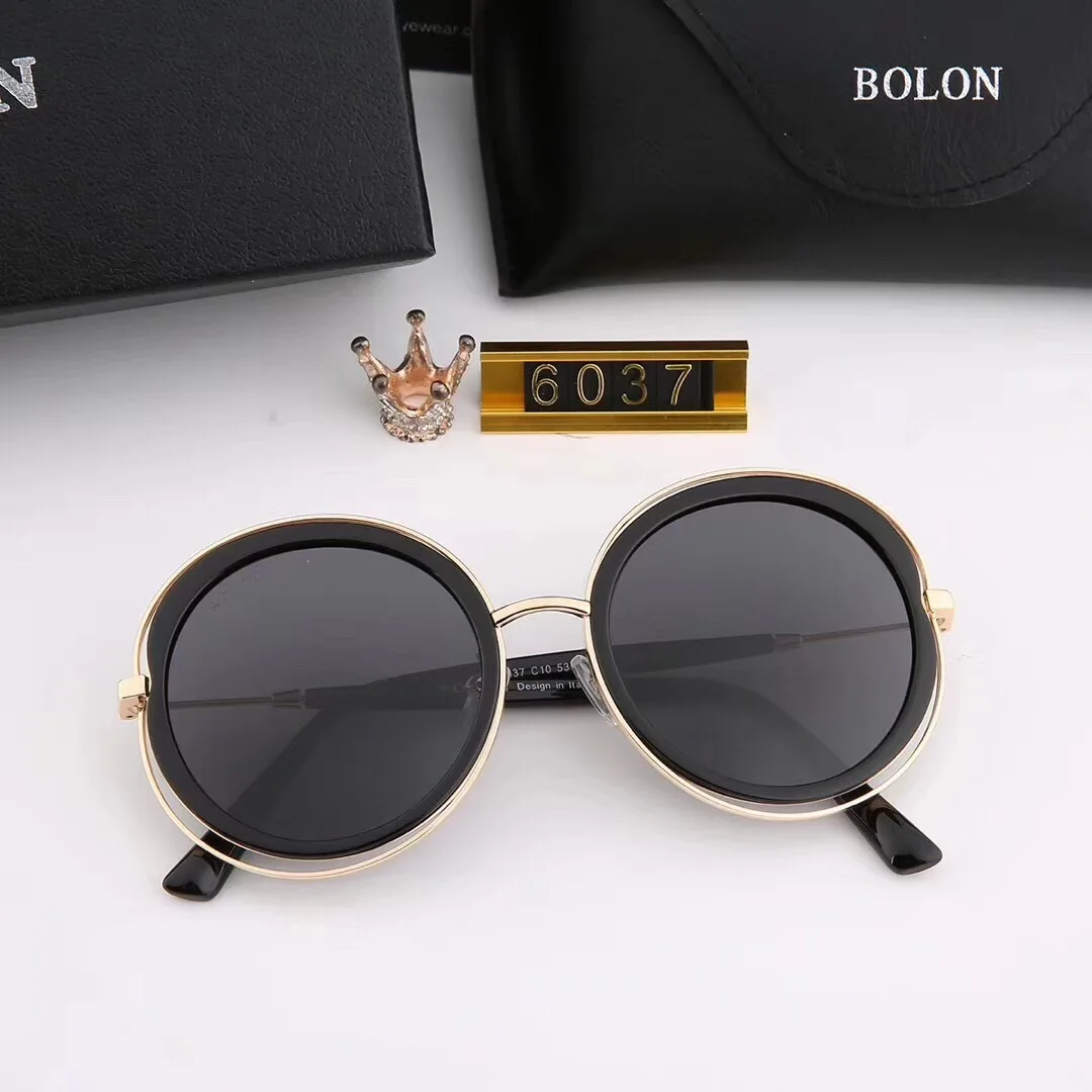 

Original Bolon Classic Men's Retro Round Glasses Trendy Design Suitable For Couples Fishing Driving Travel Women Sunglasses