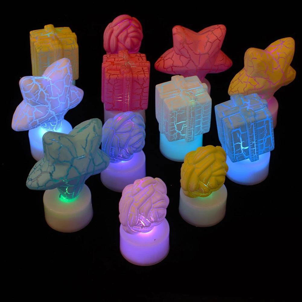 1 шт. мигающая светодиодная Ночная лампа в виде яйца|Украшения своими руками для