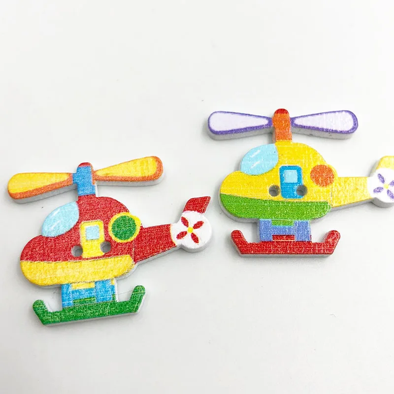 Пуговицы деревянные разных цветов, 26x32 мм, с 2 отверстиями, 25/50 шт., WB680