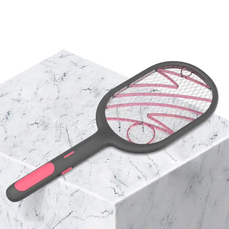 

5W Double Use 400nm UV Light USB Rechargeable Mosquito Dispeller Smart Electric Swatter Three-layer Protective Net Lantern