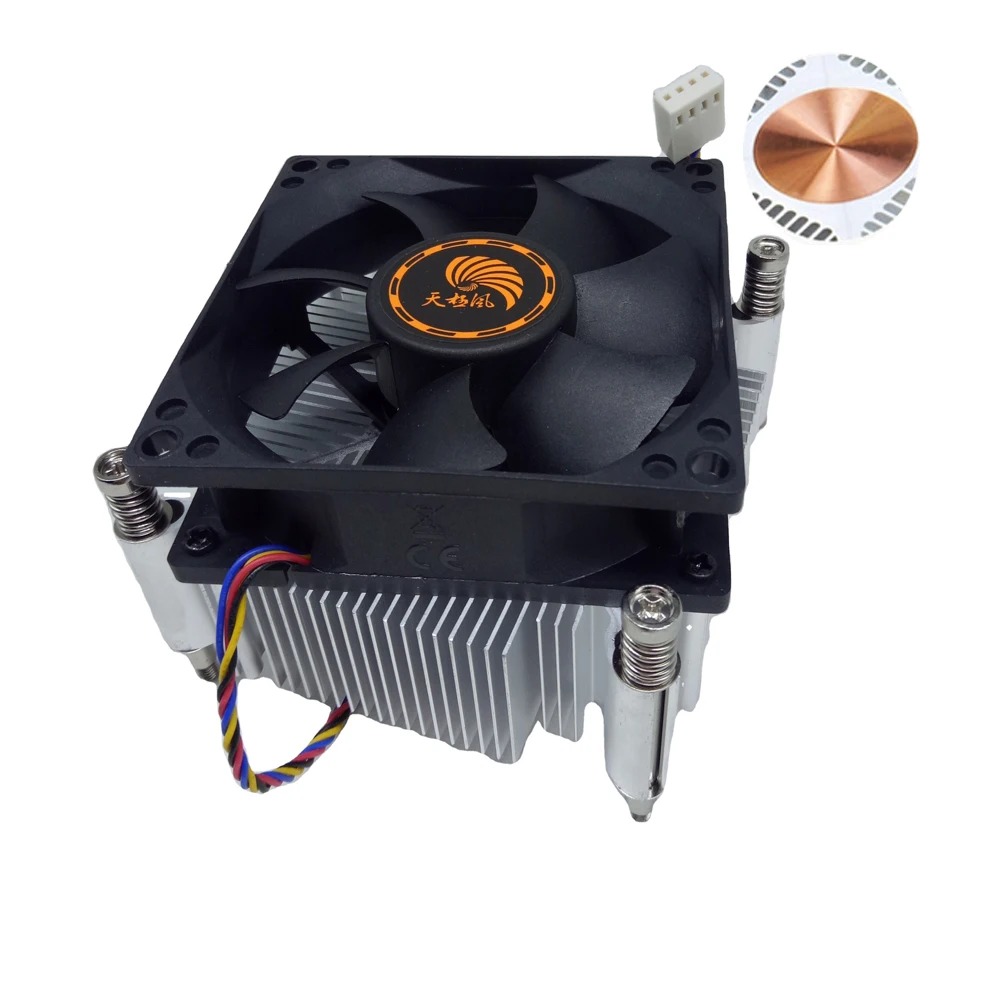cpu fan PWM 2011 copper core by screw installation 4pin Desktop Computer PC CPU Heatsink Cooler Fan 4Pin for LGA2011 | Компьютеры и