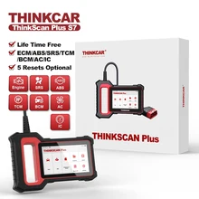THINKCAR Thinkscan Plus S7 OBD2 Scanner Professional Code Reader with 7 System 5 Reset Car Full System Auto Diagnostic Tools