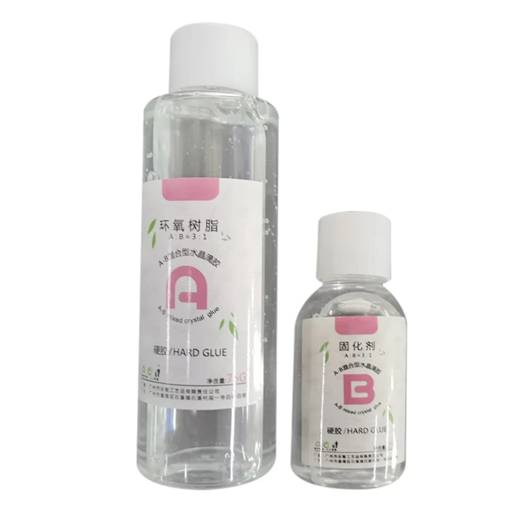 Прозрачный кристально чистый набор клея для эпоксидной смолы A B ювелирных