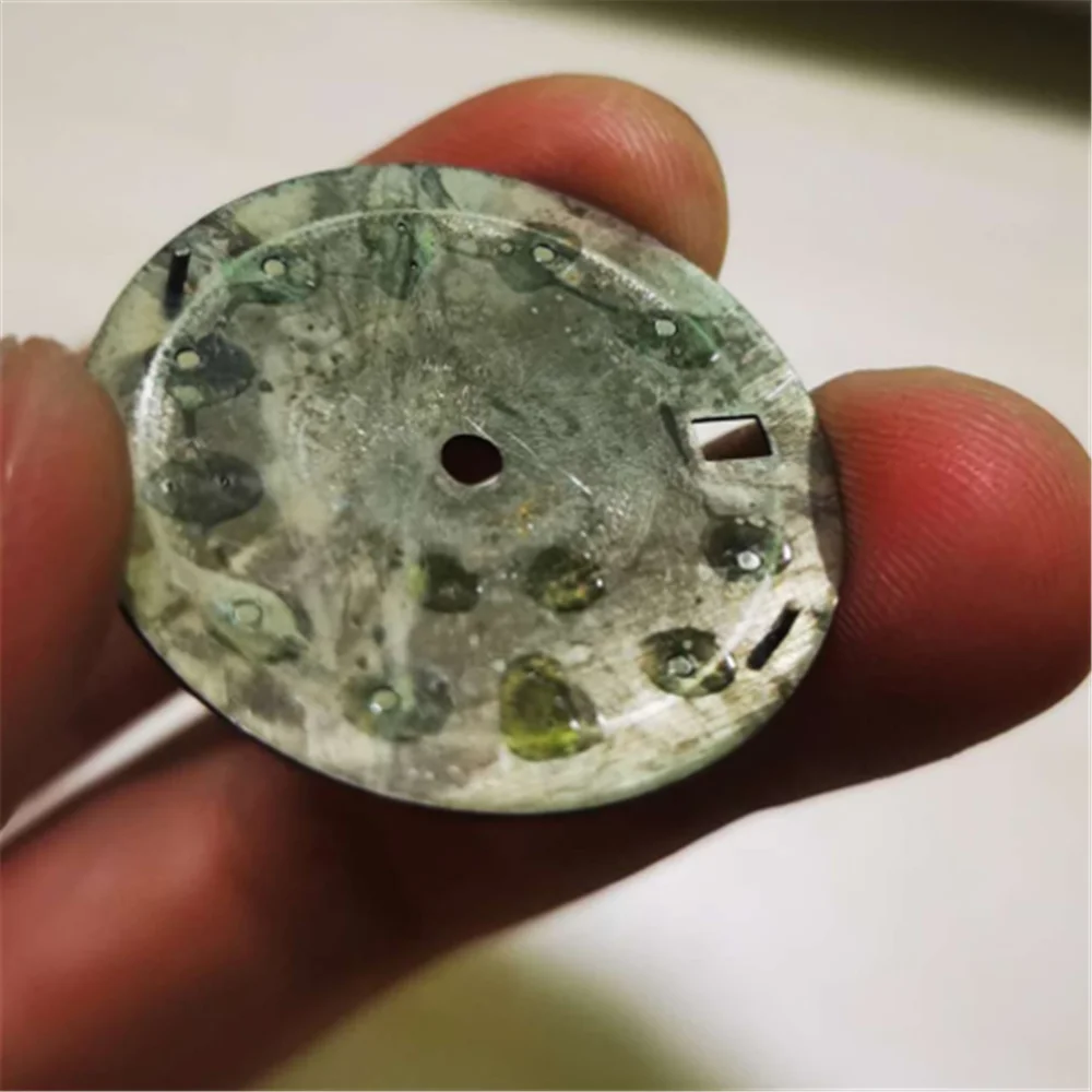 

29MM Green Luminous Watch Dial for NH35 NH36 Movement Repair Part