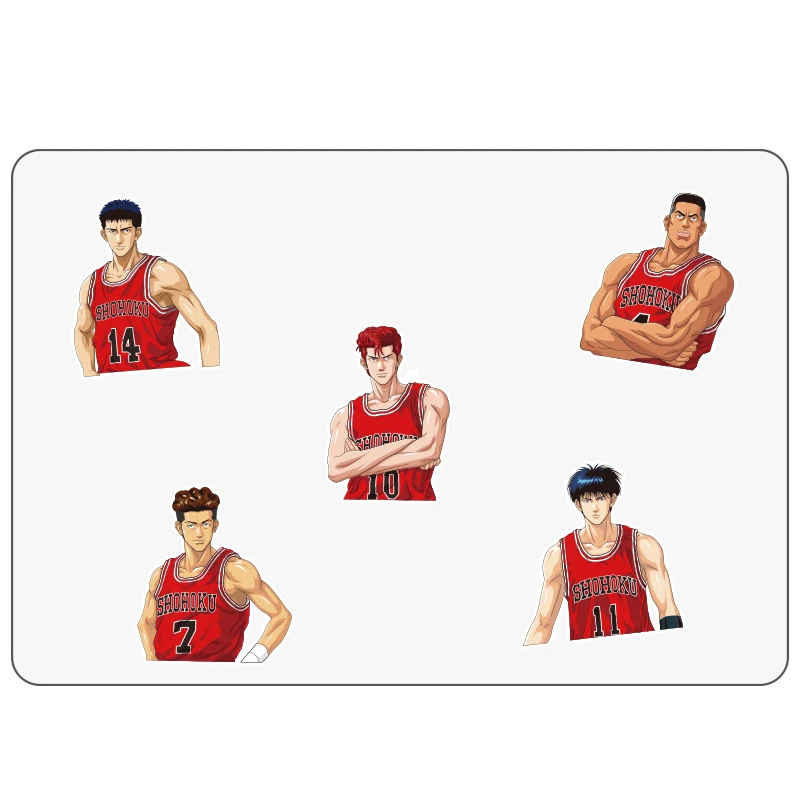 5 шт./компл. аниме ноутбука наклейки для мальчиков баскетбольные отличительные