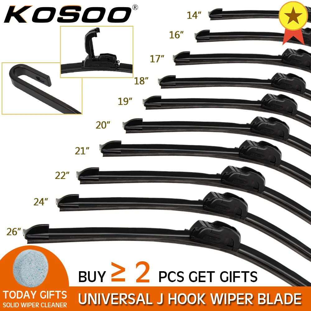 1 шт. J type мягкий резиновый безрамный Бескаркасный лобовое стекло автомобиля