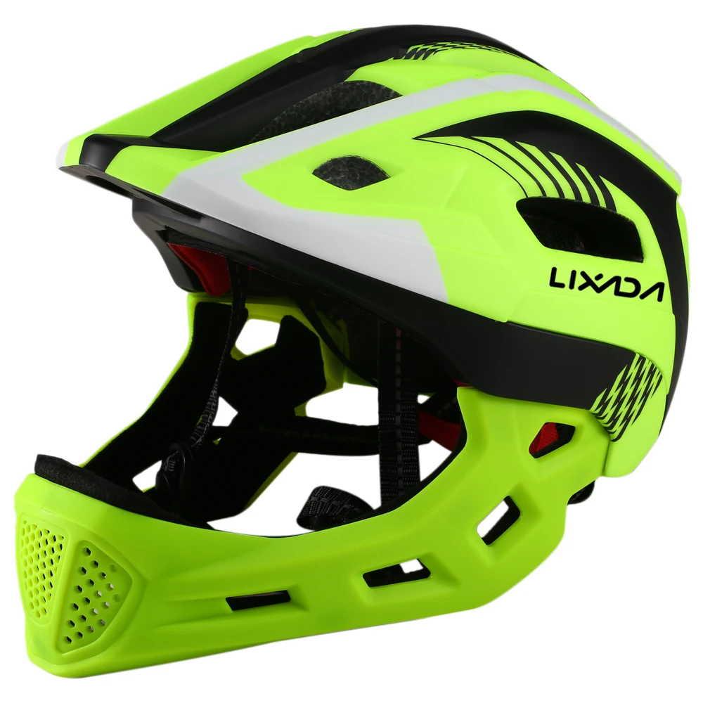 

Lixada Kids Full Face Bike Helmet Detachable Breathable Ultralight Safety Helmet for Bicycle Skateboard Scooter Roller Skating
