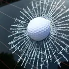 70% Лидер продаж Забавный 3D мяч для гольфа хит окно трещины автомобиля наклейки на ветровое стекло наклейка украшение