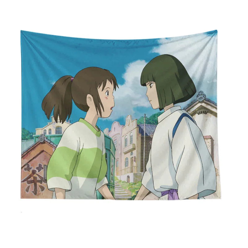 Гобелены Hayao Miyazaki с рисунком аниме фильма Тоторо настенный подвесной гобелен в