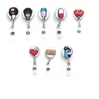 Новый держатель для значков, практичный медицинский врач, медсестра, клипса, выдвижной брелок, держатель для удостоверения личности, бейдж, клипса для катушки