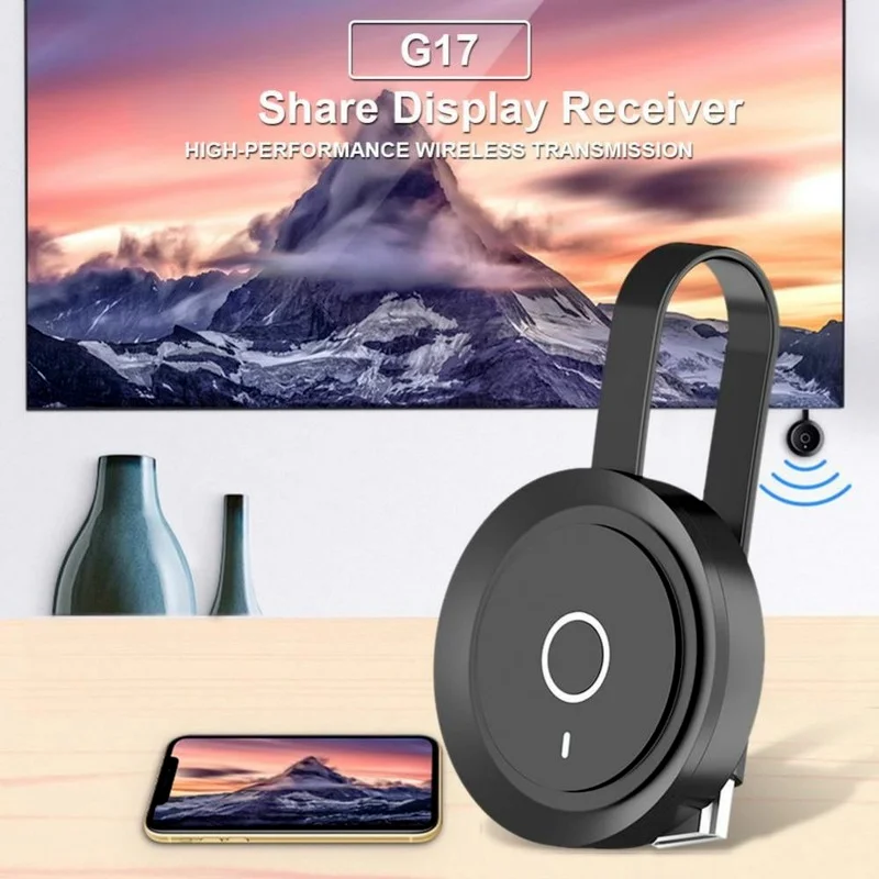 

G17 TV Stick Portable Display Receiver WIFI 1080P Miracast Dongle For IOS IPhone IPad/Mac/Android Smartphones