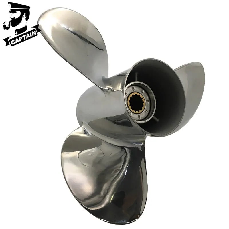 

Captain Propeller 11.5x11 Fit Tohatsu Outboard Engines 35HP 40HP 50 HP Stainless Steel 13 Tooth Spline RH 3T5B64523-1