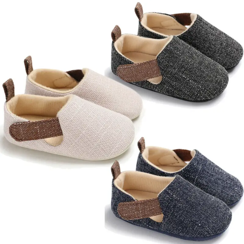 Autumn Winter Infant Toddler Baby Boy Crib Shoes Soft Sole Sneaker 0-18 Months |