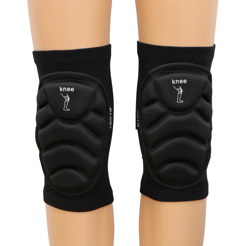 

1 Pair Unisex Leg Protection Cycling Elastic Sleeves Kneecap Kneepad for Skiing Skidding Sports Cycling (Black Size XS)