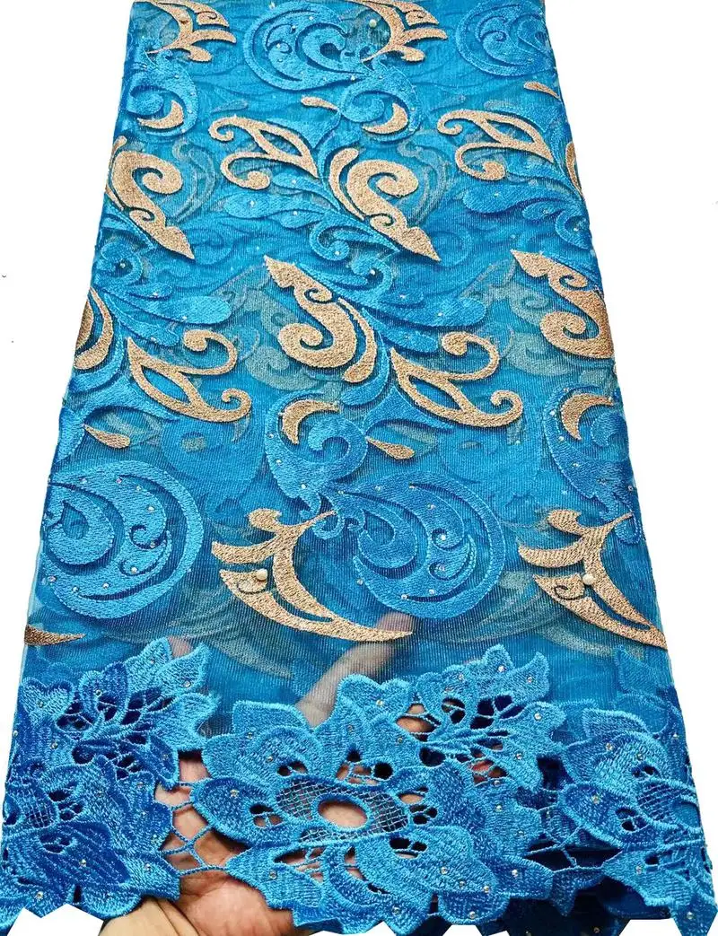 Ярко-синий цвет 2022 флейта Высококачественная элегантная нигерийская Свадебная