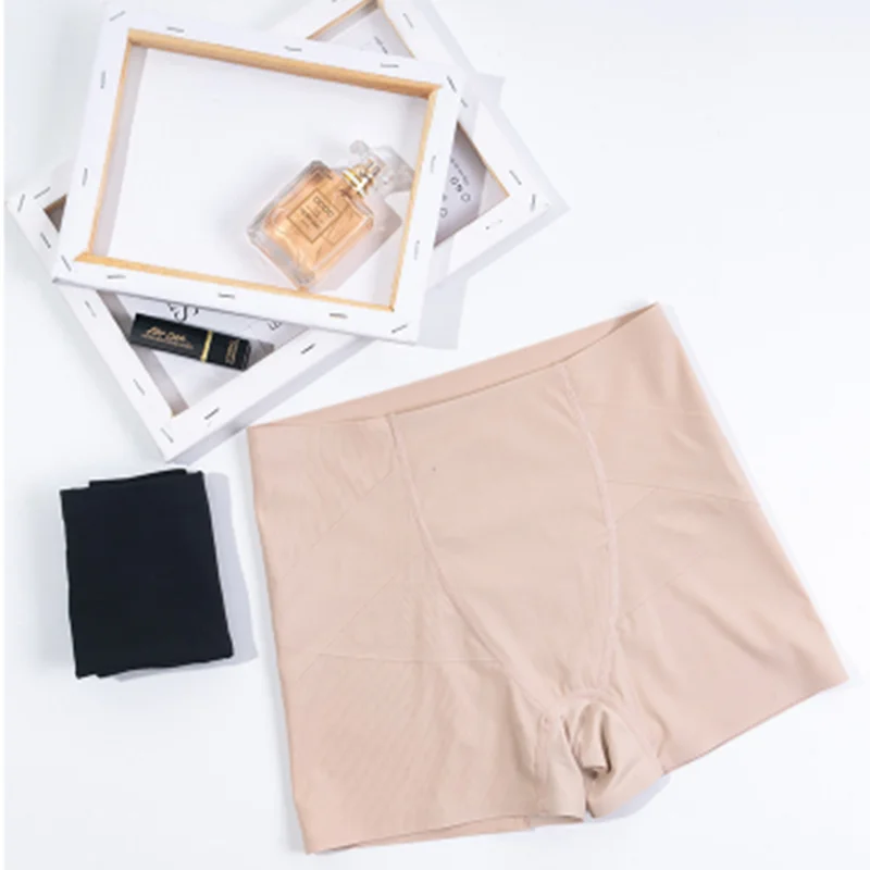 

High Waisted Traceless Safety Pants, No Hemming, Underpants, Belly Closing Underwear, Women's Hip Lifting, Graphene Bottom Boxer