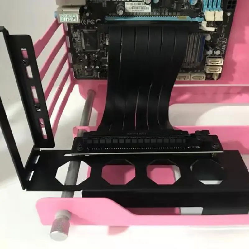 DIY металлический кронштейн для видеокарты с фиксированным вертикальным корпусом