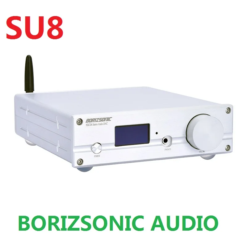 Новинка 2020 BORIZSONIC SU8 AK4493EQ цифровой аудио декодер DAC Bluetooth@5.0 поддержка DSD256 XMOS XU208