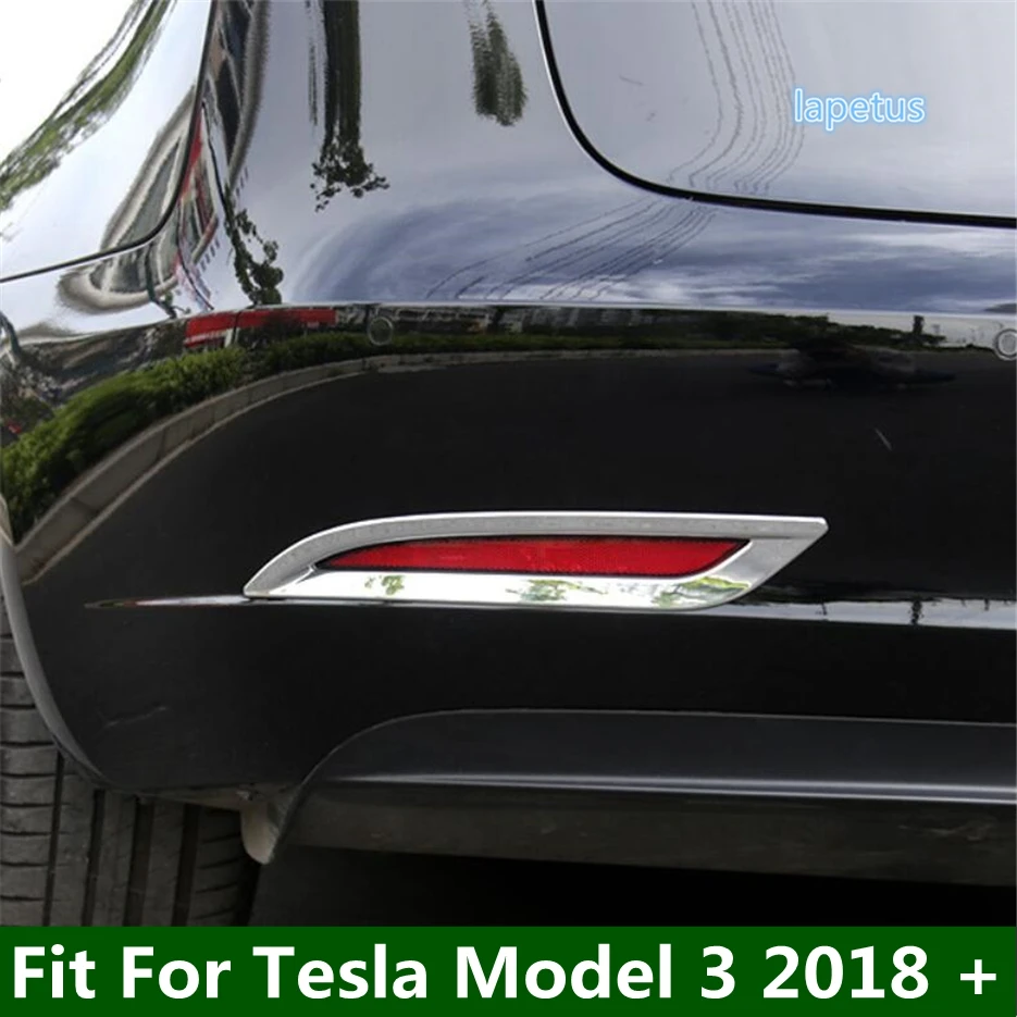 

Modified Accessories For Tesla Model 3 2018 - 2021 Rear Fog Light Foglight Lamp Ring Frame Taillight Protective Cover Trim 2PCS