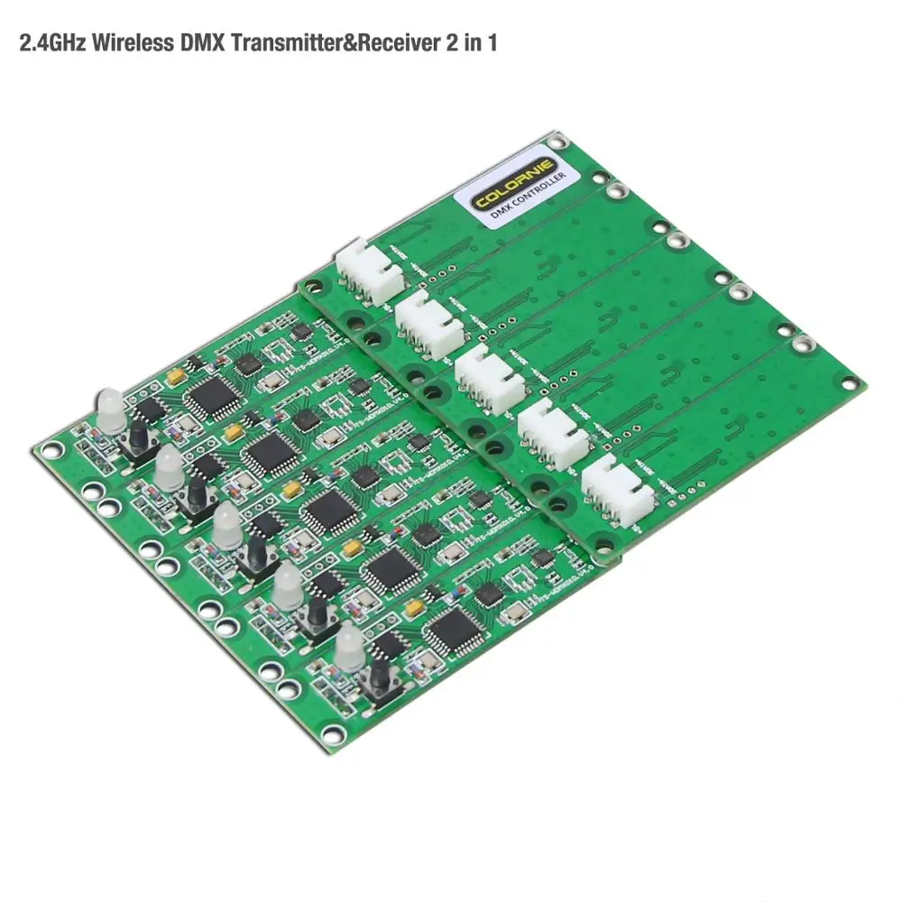 Dmx512 контроллер 10 шт. передатчик и приемник 2 в 1 беспроводной DMX512 контроллер PCB модуль обновления сцены Llighting