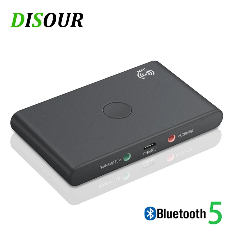 Беспроводной Bluetooth адаптер DISOUR NFC 2 в 1 аудио 5 0 приемник передатчик 3 мм AUX стерео