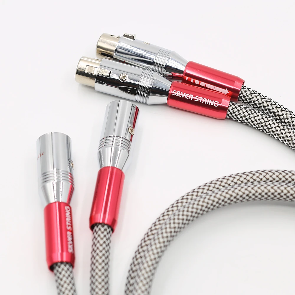 VX09001 аудио посеребренный hifi XLR кабель 1 м xlr Аудио Видео 5 | Электроника