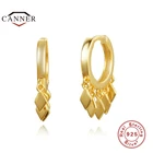 Серьги-подвески женские из серебра 925 пробы, с позолотой 18 К