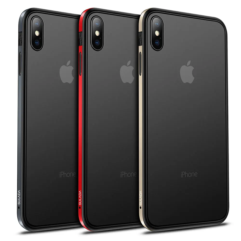 Металлический Чехол бампер для iPhone XR 11 Pro XS Max X 8 Plus 7 6 S Силиконовый противоударный