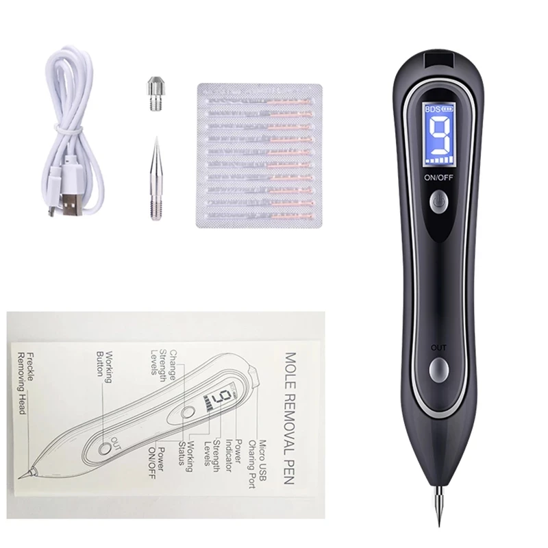 Ручка плазменная 9 уровней с ЖК-дисплеем для удаления темных точек устройство