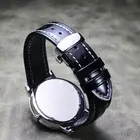 Ремешок яркий из коровьей кожи для часов, браслет для часов Omega Seiko Citizen Fossil Mido, 18 19 20 21 22 мм