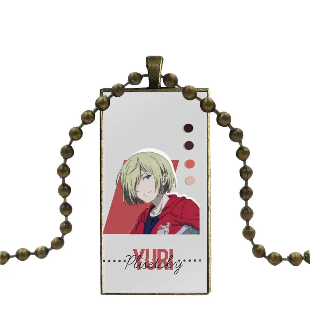 Женское ожерелье с подвеской Yuri On Ice Plisetsky подвеска изображением Галактики