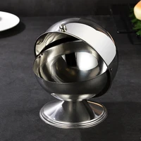 high quality home stainless steel kitchen spherical sugar bowl seasoning bottle spice tank can flip kruidenpot tarro de especias