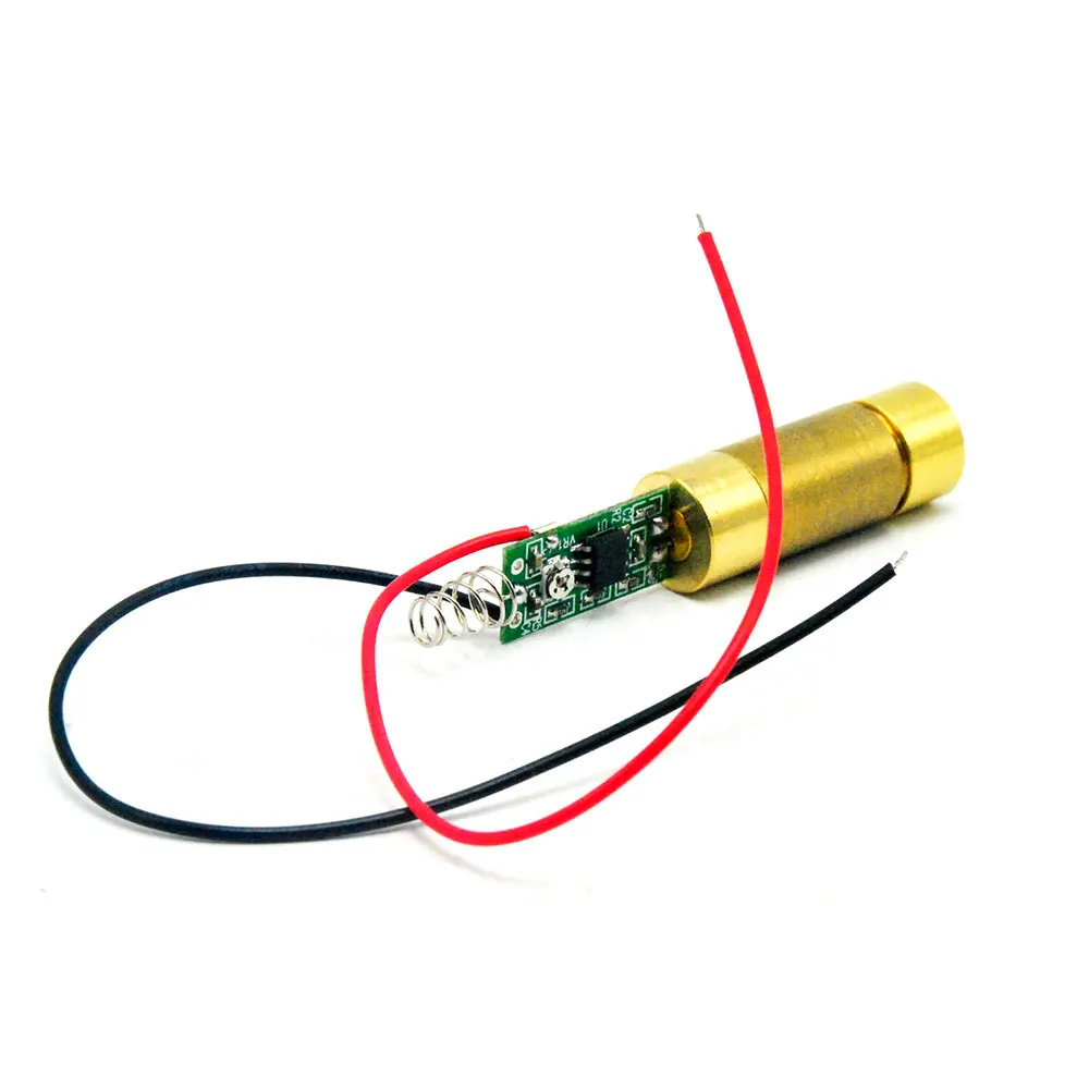

Industrial/Lab Brass 650nm 200mw Red Laser Module Cross Beam DC3.7V Driver Out